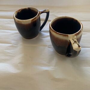 VTG Pfaltzgraff GOURMET BROWN Mugs. Set of 2. Excellent Condition.